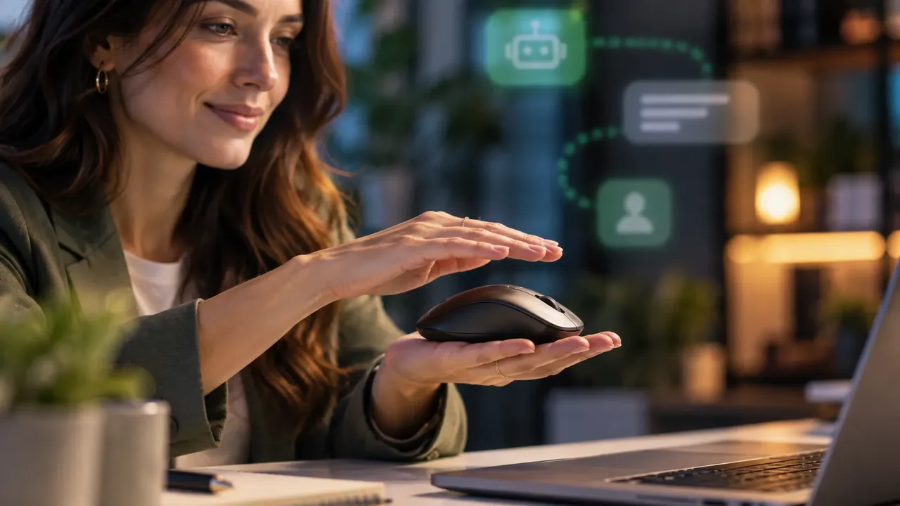 Profesional supervisando una automatización digital para mantener el control humano